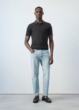 Mango Jeans Ben cropped tapered-fit azzurro - Uomo - 44 - MANGO MAN