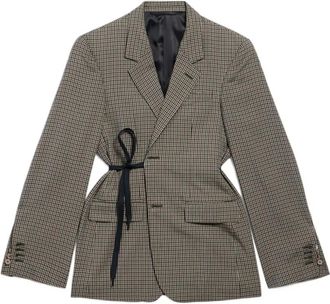 Balenciaga Blazer a quadri - Toni neutri