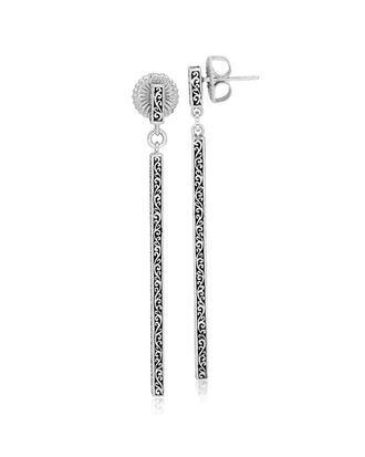 Lois Hill Silver Drop Earrings