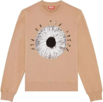 Diesel Stijlvolle Sweatshirts en Hoodies - Heren - Sweatshirts - Geel - M - Katoen - Hoodies & sweatvesten