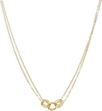 Italian Gold, Inc 10K 3-Link Curb Double Strand Necklace