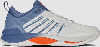 K-Swiss Mens Hypercourt Supreme 2 Tennis Shoe In Lucent White/infinity/scarlet Ibis