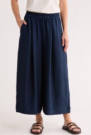 Max Studio Woven Gaucho Pants in Heather Navy at Nordstrom Rack, Size X-Small