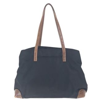 Prada Pre-owned Tote Bags, female, Black, Size: ONE SIZE Pre-owned Tessuto Nylon 2way Shoulder Bag