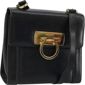 Ferragamo Pre-owned Cross Body Bags, female, Black, Size: ONE SIZE Pre-owned Shoulder Bag
