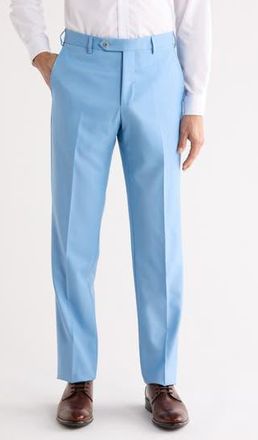 Zanella Devon Super 110s Serge Trousers in Light Blue at Nordstrom Rack, Size 36R