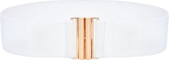Generic Womens Belt Fashion Be Pairde With Dresses Elastic Elastic Womens Belt (White)