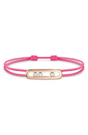 Messika Care Diamond Cord Bracelet in Pink Gold at Nordstrom