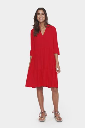 Saint Tropez Jurk Casual fit red