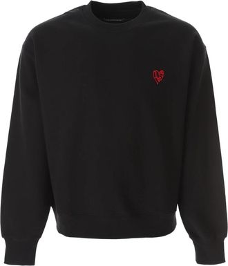 Andersson Bell Adsb Heart Sweatshirt - Heren - Sweatshirts - Zwart - M - Katoen - Hoodies & sweatvesten