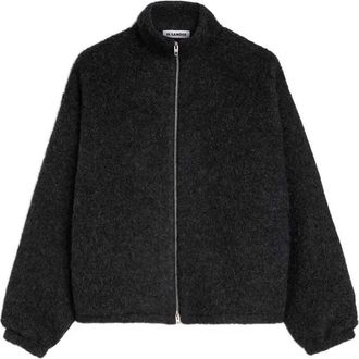 Jil Sander Fleece trui van wolmix met rits