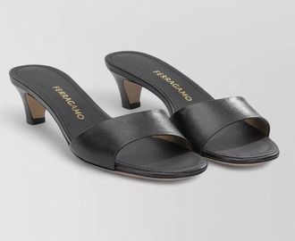 Ferragamo tatiana mule open toe kitten heel