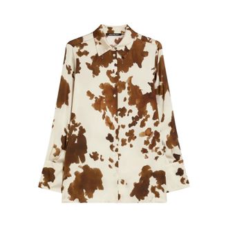Pennyblack Shirts, female, Multicolor, Size: 2XS Fluid Satin Shirt