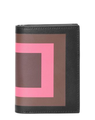 Tiffany & Fred Geometric Print Leather Wallet