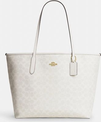 Coach City Tote Bag In Signature Canvas