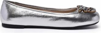 Pinko Leather Ballerinas - Gold