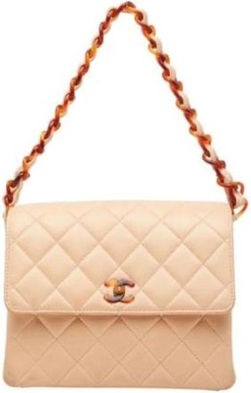 Chanel Pre-owned Vintage Shoulder Bag - Dames - Vintage Schoudertas - Beige - ONE Size - Vintage