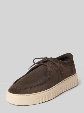 Antony Morato Sneaker aus echtem Leder Modell Austin in Dunkelbraun, Gr&ouml;&szlig;e 40