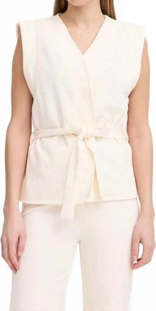 Ichi Ihkate Pillou Waistcoat In Birch