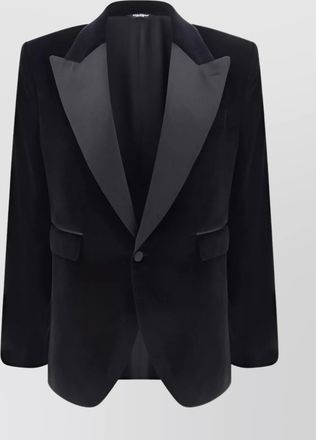 Dolce & Gabbana velvet blazer jacket spear lapels
