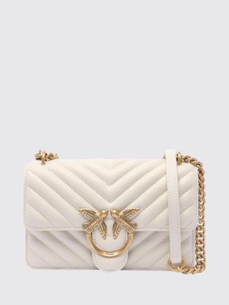 Pinko Mini Love Bag One in Quilted Chevron Nappa Leather with Love Birds Logo