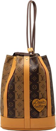 Louis Vuitton Pre-owned Womens Nigo Monogram Reverse Randonnee Backpack - Tan Textile - One Size