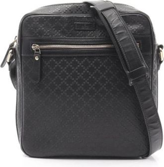 Gucci Pre-owned Canvas Cross Body Bag - Dames - Vintage Schoudertas - Zwart - ONE Size - Vintage
