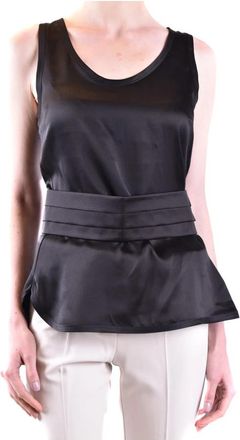 Max Mara Zijden Top zonder Mouwen - Dames - Tops zonder mouwen - Zwart - XS - Tops