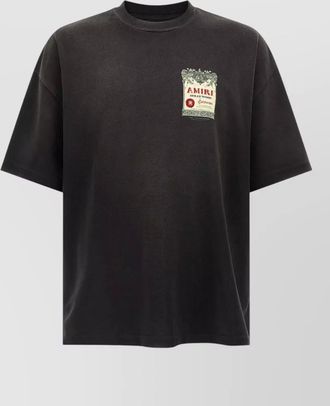 Amiri chateau stamp graphic crew neck t shirt