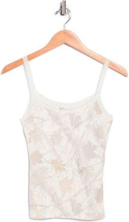 Madden Girl Printed Lace Trim Cami in Natural Combo at Nordstrom Rack, Size X-Large