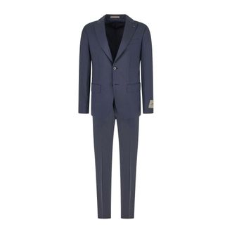 Corneliani Kostuums, Heren, Blauw, 3Xl, Single Breasted Suit