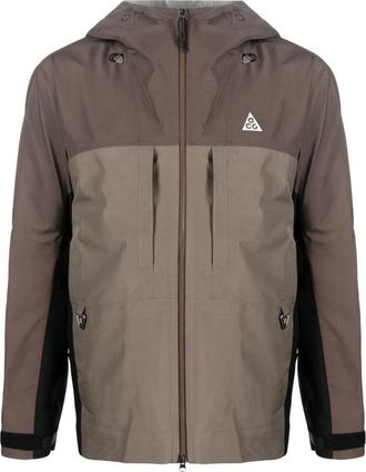 Nike Rain Proof Jackets, male, Brown, Size: XL Misery Ridge Jacket