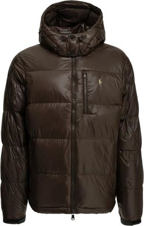 Polo Ralph Lauren Gorham Glossed Donsjack - Heren - Jassen - Bruin - Maat: M Zijde