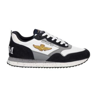 Aeronautica Schoenen, Heren, Grijs, 40 EU, Leer, Sneakers