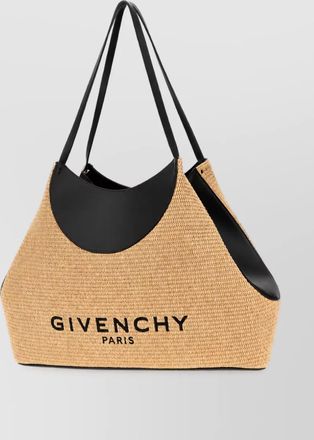 Givenchy facet medium raffia beach bag