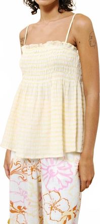 FRNCH Doreen Burre Top In Yellow