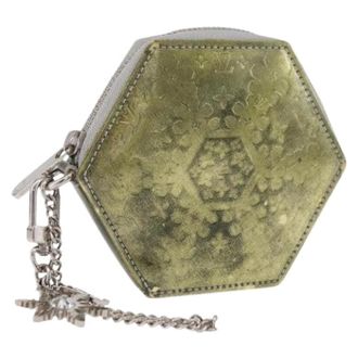 Louis Vuitton Pre-owned Mini Coin Purse - Dames - Pre-owned - Groen - Maat: ONE Size Leer