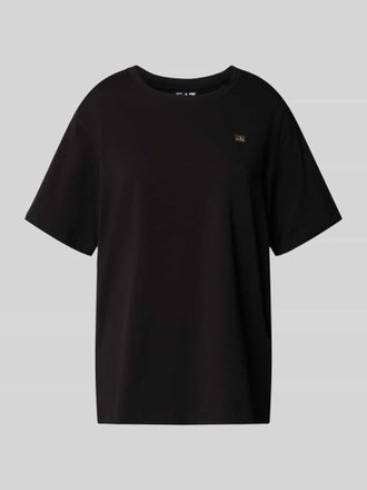 Emporio Armani Regular Fit T-Shirt aus Baumwoll-Mix mit Logo-Applikation in Black, Gr&ouml;&szlig;e XS
