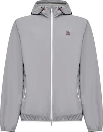 Brunello Cucinelli Hombre, Chaquetas, Gris, Talla: M