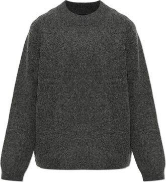 A.P.C. Oversized wollen trui - Heren - Ronde hals truien - Grijs - M - Wol - Truien & Vesten
