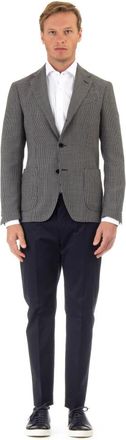 Lardini Opvouwbaar Reismateriaal Jas - Heren - Business pakken - Blauw - M - Wol - Kostuums