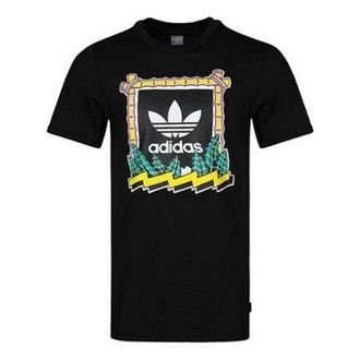 adidas originals Sports Loose Breathable Short Sleeve Black DT8107