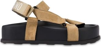 Moschino Sandali in pelle scamosciata - Toni neutri