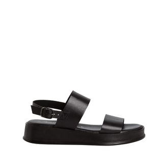 Tamaris Sandalen met plateauzool in leer