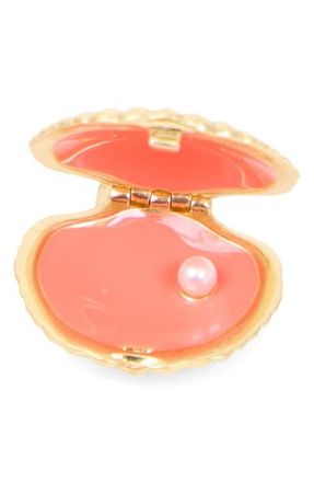 Clare Vivier Clamshell Locket in Vintage Gold at Nordstrom