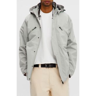 Noize Hooded Windbreaker in Sky Grey at Nordstrom Rack, Size Xx-Large