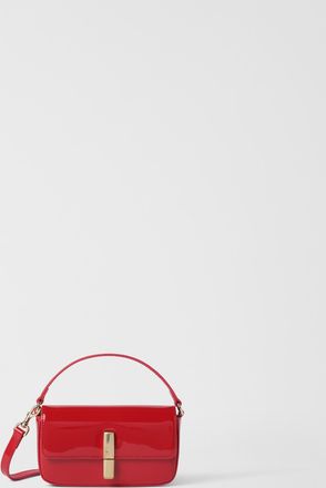 Furla Iride Top Handle Rosso Red Patent Leather Woman