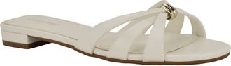 Calvin Klein Petula Slide Sandal in White at Nordstrom, Size 8.5