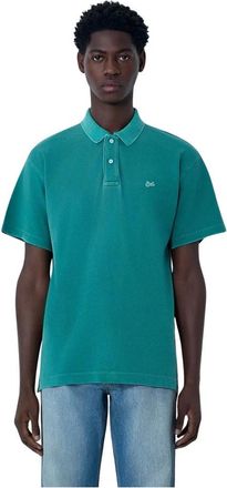 ERL Logo Motif Polo Shirt - Heren - Polos - Groen - M - Katoen - Tops