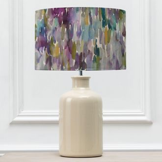 Voyage Maison Elspeth Table Lamp With Enchanted Forest Eva Lampshade in Cream